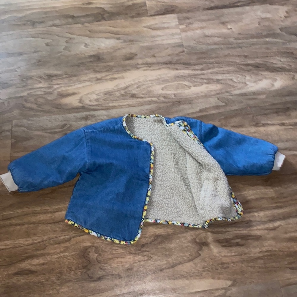 Zara reversible jean jacket